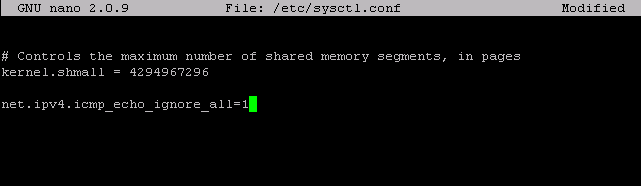 Linux Sunucuyu Ping Erişimine Kapatma